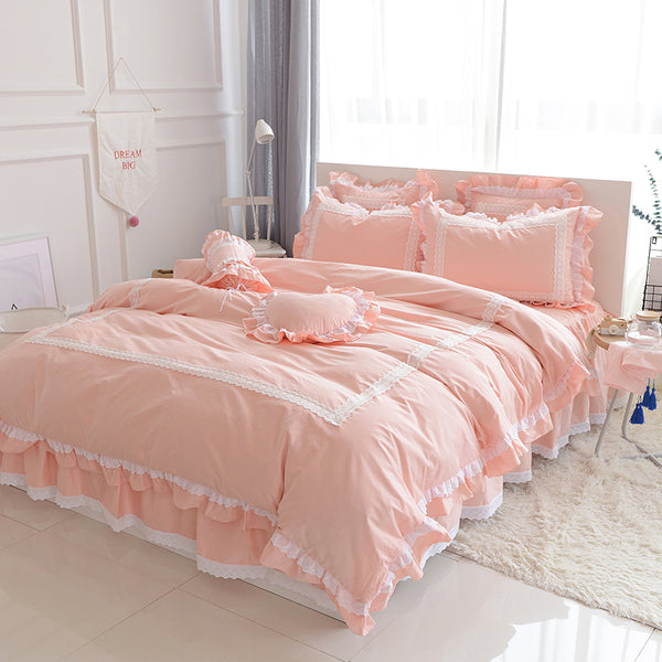 100% Cotton Princes Ruffles Bedding sets For kids - sleeklinen