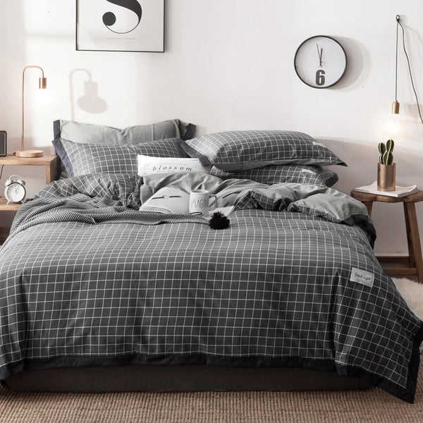 100% Cotton Nordic Pink Bedding Set - sleeklinen