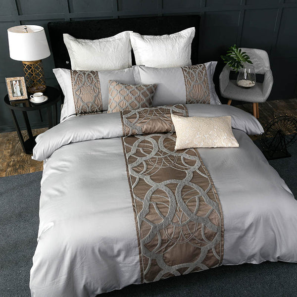 4/7Pcs  Luxury 100% Egyptian Cotton Bedding Set - sleeklinen