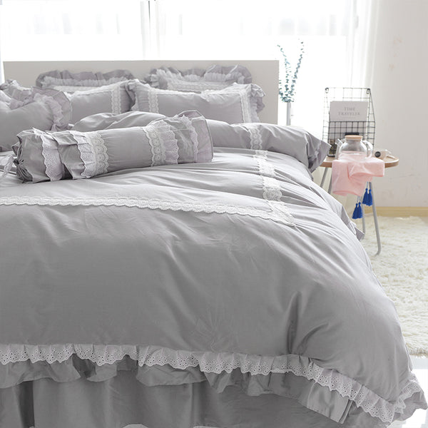 100% Cotton Princes Ruffles Bedding sets For kids - sleeklinen