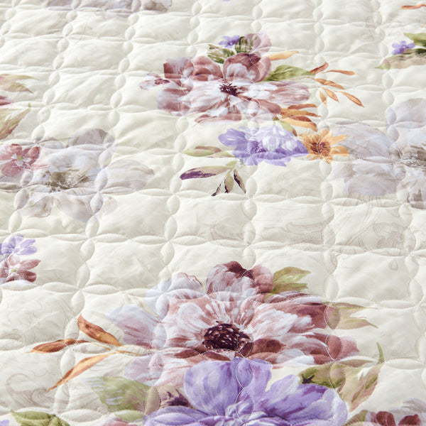 100% Cotton Soft Floral Bedding Set Vintage Style Ruffle Finish - sleeklinen