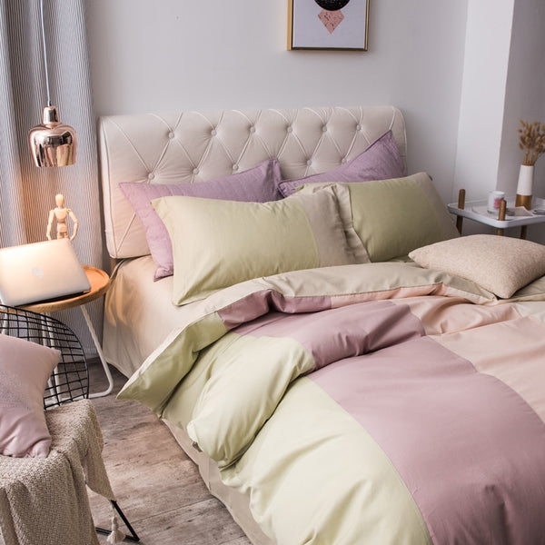 100% Cotton Rainbow Bedding Set - sleeklinen