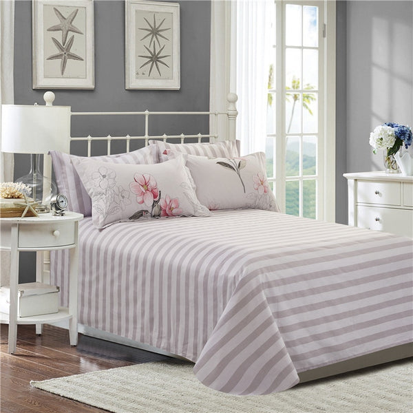 100% Cotton Soft Fresh Floral Print Bedding Set Adults/ Kids - sleeklinen