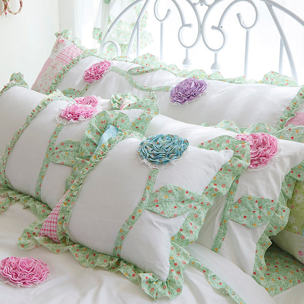 100% Cotton Flower Girl 3d Bedding Set Princes - sleeklinen