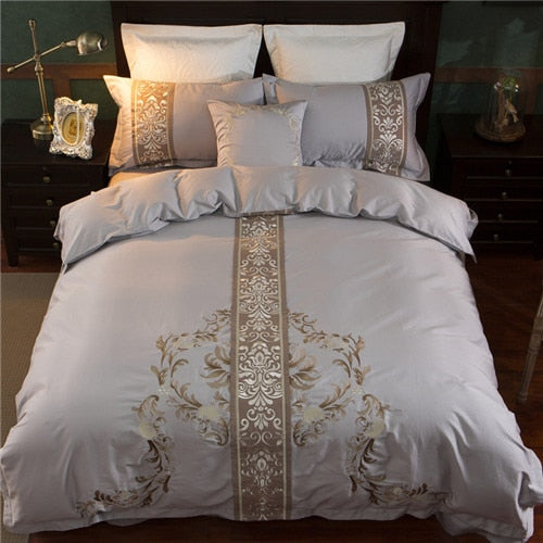 4/7Pcs  Luxury 100% Egyptian Cotton Bedding Set - sleeklinen