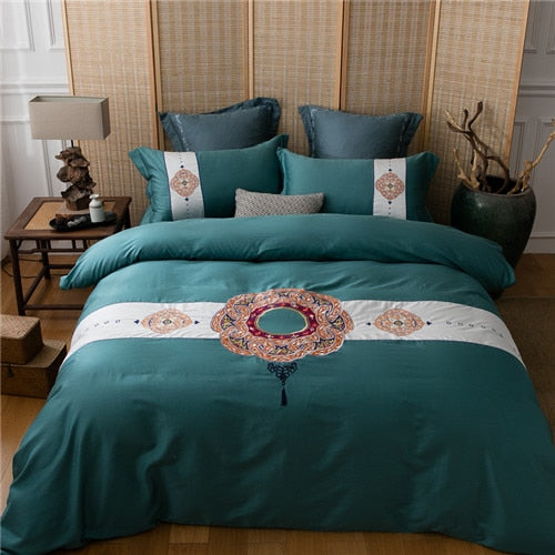 4/7Pcs  Luxury 100% Egyptian Cotton Bedding Set - sleeklinen