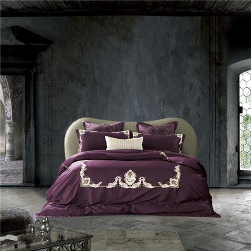 4/7Pcs  Luxury 100% Egyptian Cotton Bedding Set - sleeklinen