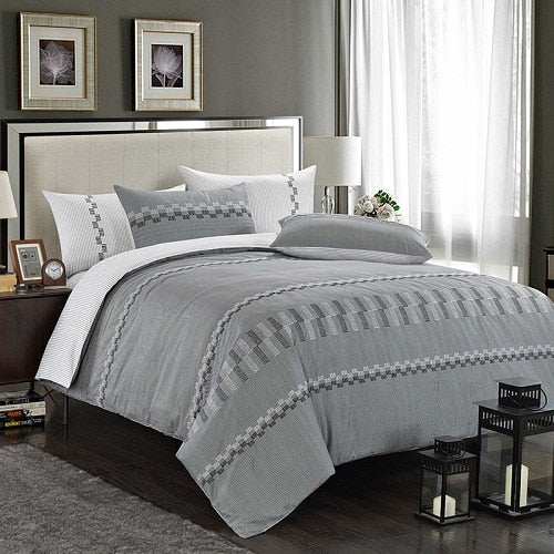 100% Egyptian Cotton Hotel Style Framed Bedding Set - sleeklinen