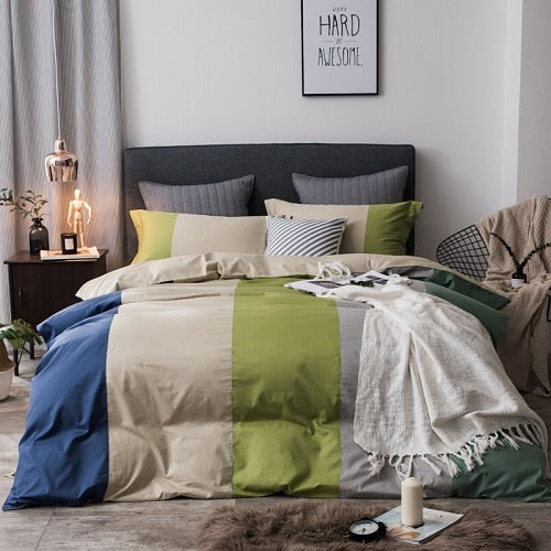 100% Cotton Rainbow Bedding Set - sleeklinen