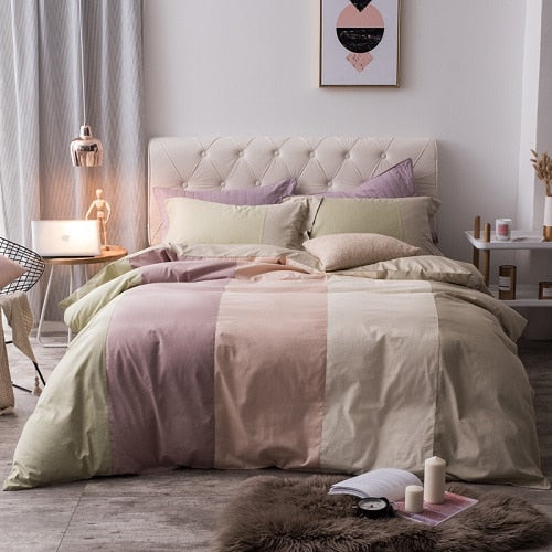 100% Cotton Rainbow Bedding Set - sleeklinen