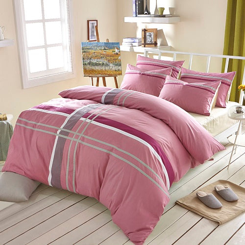 100% Cotton Home textiles stripe bedding sets - sleeklinen