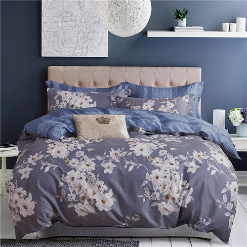 100% Cotton Soft Fresh Floral Print Bedding Set Adults - sleeklinen