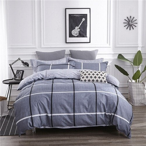 100% Cotton Soft Fresh Floral Print Bedding Set Adults - sleeklinen